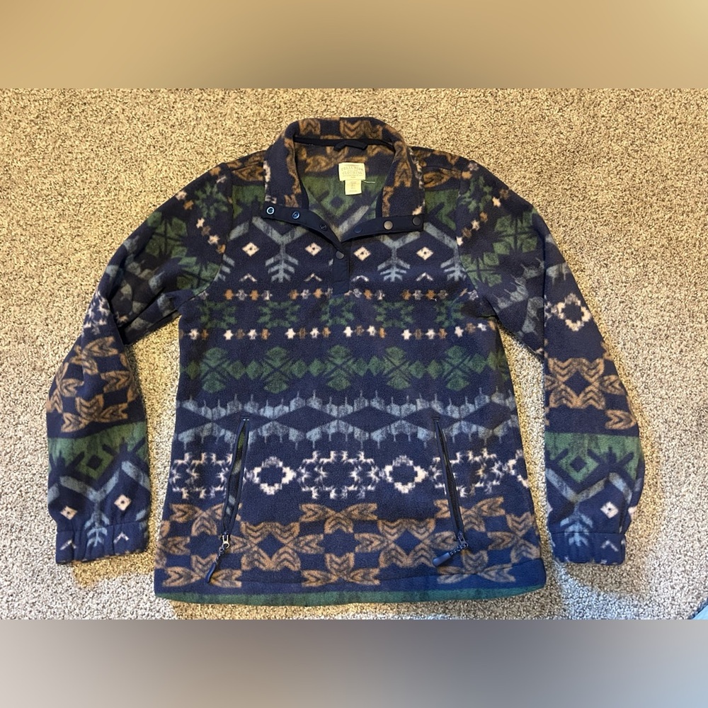 Telluride Clothing Co. Fleece Long Sleeve 1/4 Button Jacket Size S - Picture 2 of 7